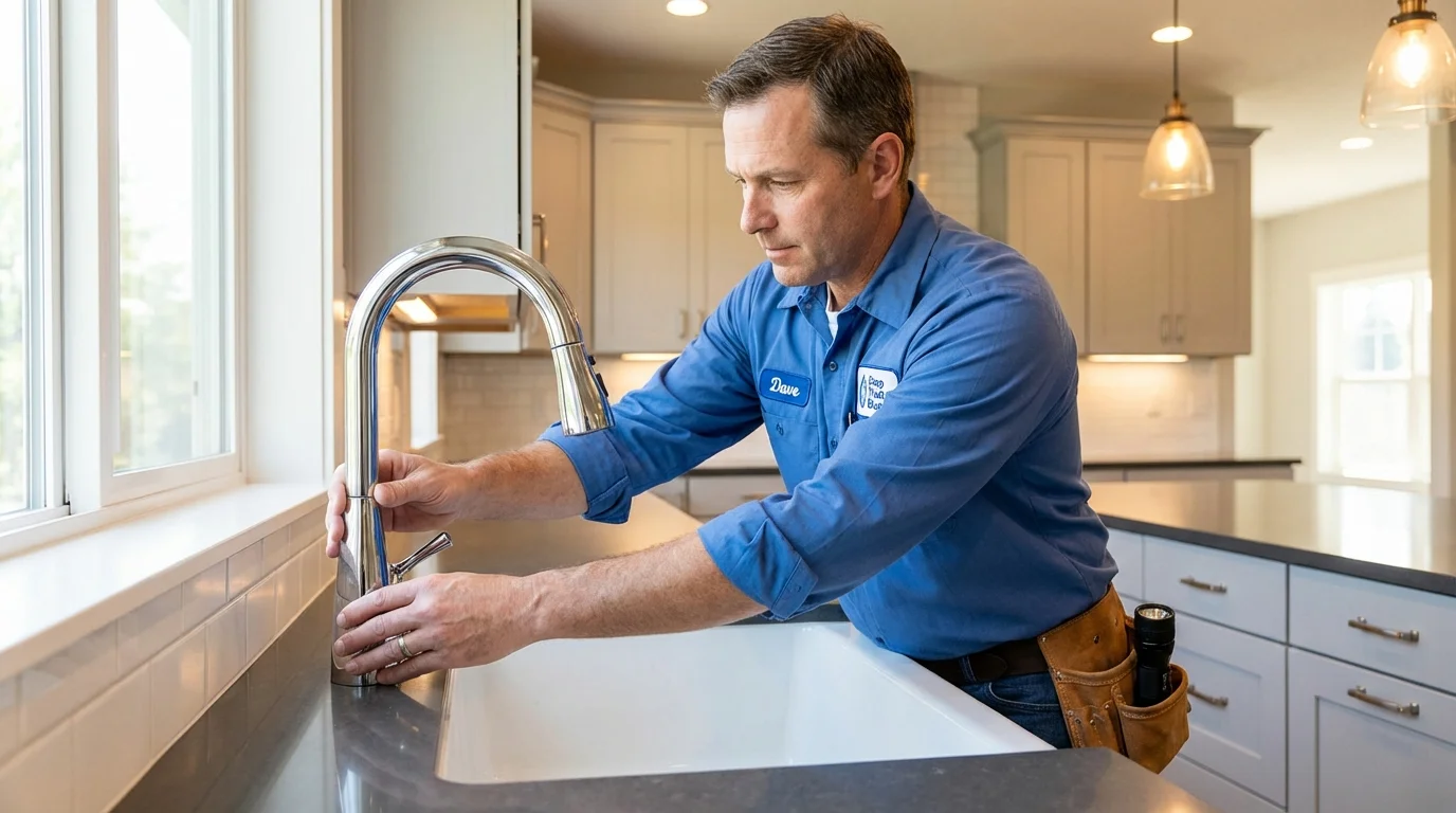 Kitchen faucet installation by Johns Plumbing LLC in Satsuma